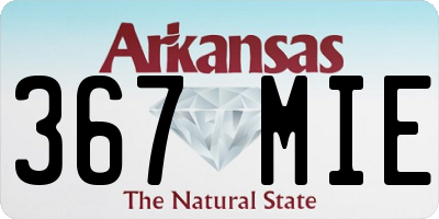 AR license plate 367MIE