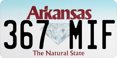 AR license plate 367MIF