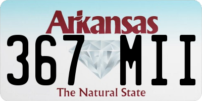 AR license plate 367MII
