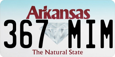 AR license plate 367MIM