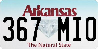 AR license plate 367MIO