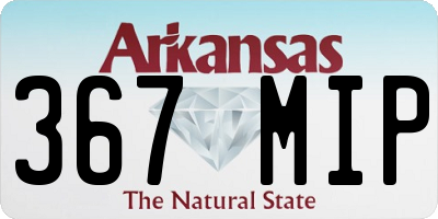 AR license plate 367MIP