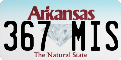 AR license plate 367MIS