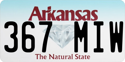AR license plate 367MIW