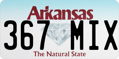 AR license plate 367MIX