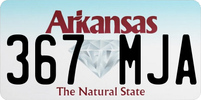 AR license plate 367MJA
