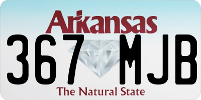 AR license plate 367MJB