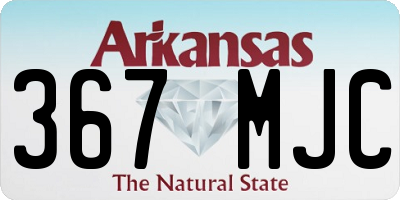 AR license plate 367MJC