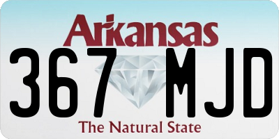 AR license plate 367MJD