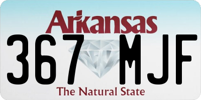 AR license plate 367MJF