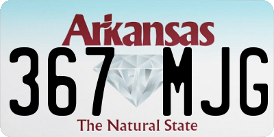 AR license plate 367MJG