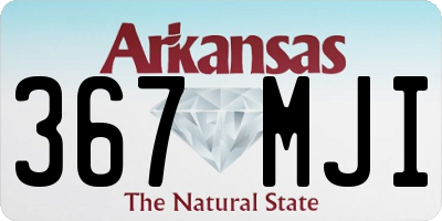 AR license plate 367MJI