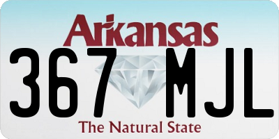 AR license plate 367MJL