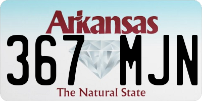 AR license plate 367MJN