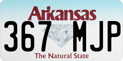 AR license plate 367MJP