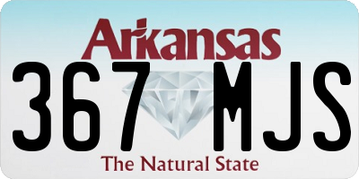 AR license plate 367MJS