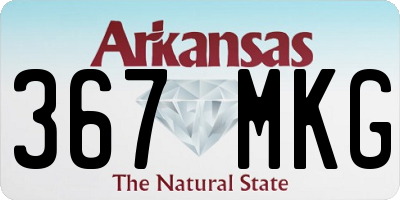 AR license plate 367MKG