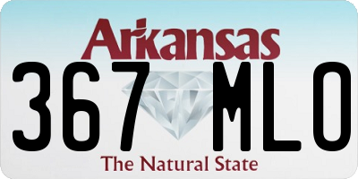 AR license plate 367MLO