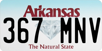 AR license plate 367MNV