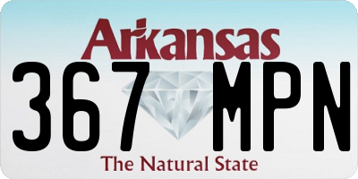 AR license plate 367MPN
