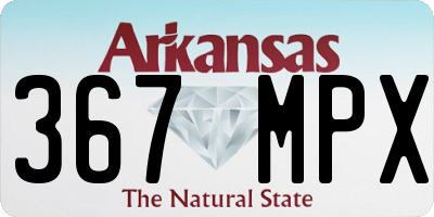 AR license plate 367MPX