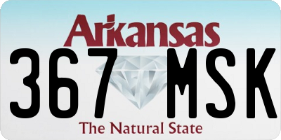 AR license plate 367MSK