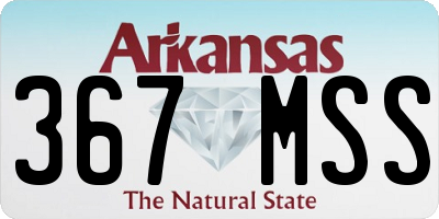AR license plate 367MSS