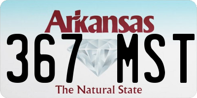 AR license plate 367MST