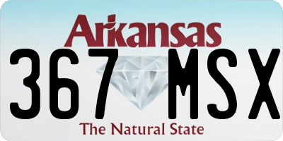 AR license plate 367MSX