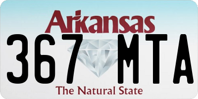 AR license plate 367MTA