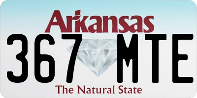 AR license plate 367MTE