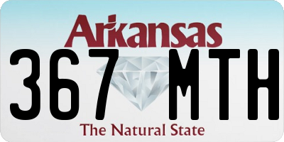 AR license plate 367MTH