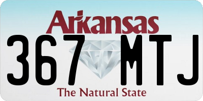 AR license plate 367MTJ