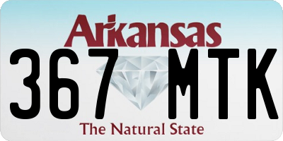 AR license plate 367MTK