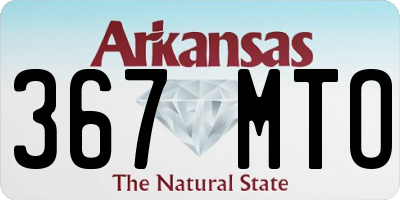 AR license plate 367MTO