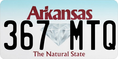 AR license plate 367MTQ