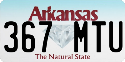 AR license plate 367MTU