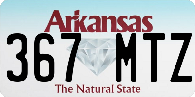 AR license plate 367MTZ