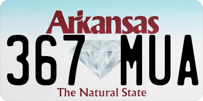 AR license plate 367MUA