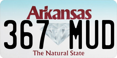 AR license plate 367MUD