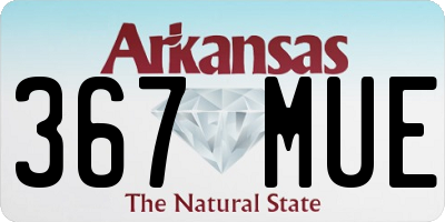 AR license plate 367MUE