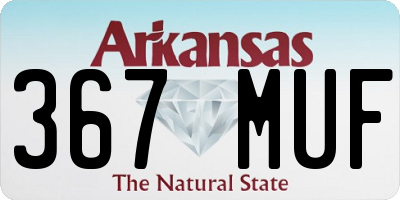 AR license plate 367MUF