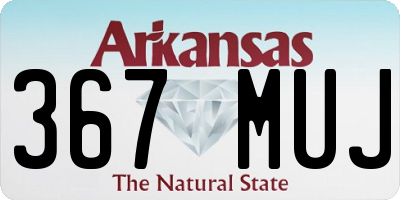 AR license plate 367MUJ
