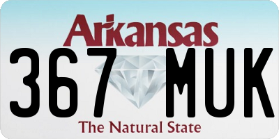 AR license plate 367MUK
