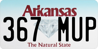 AR license plate 367MUP