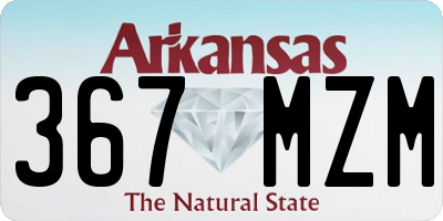 AR license plate 367MZM