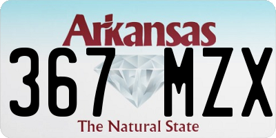 AR license plate 367MZX