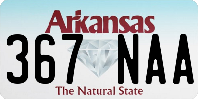 AR license plate 367NAA
