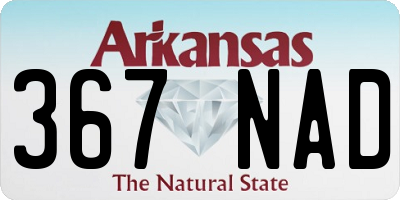 AR license plate 367NAD