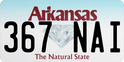 AR license plate 367NAI